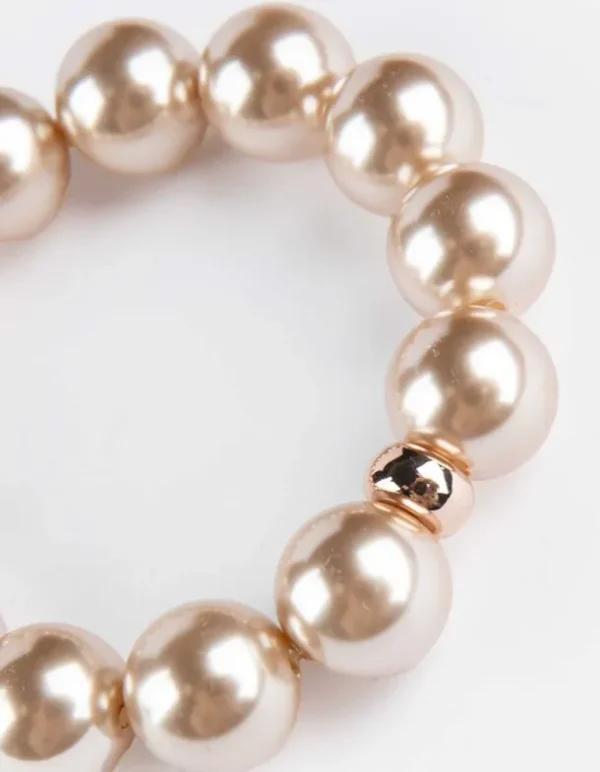 Armband - Zierperlen - beige