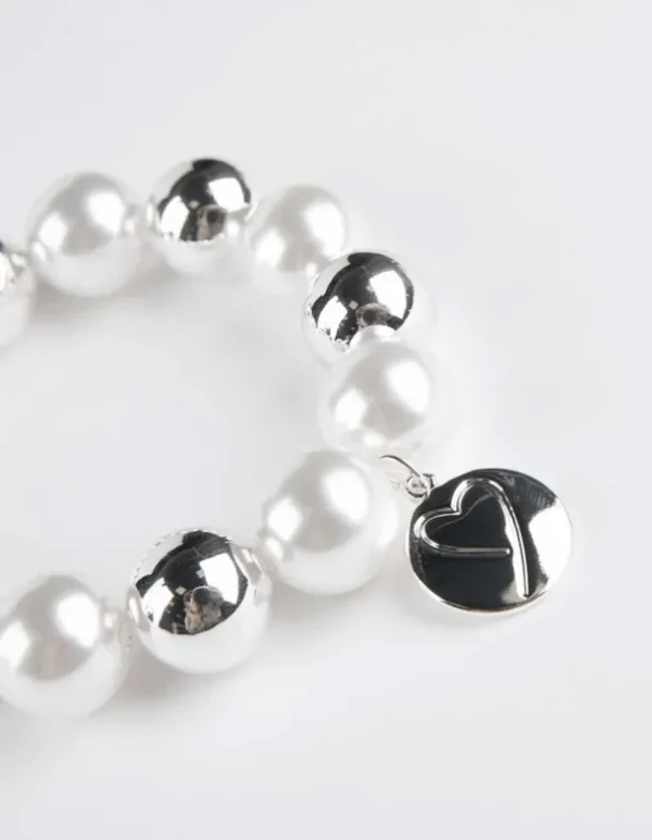 Armband - Zierperlen - weiß
