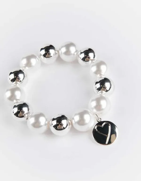 Armband - Zierperlen - weiß