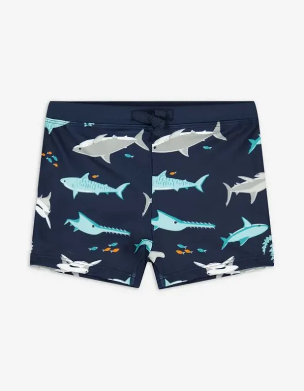 Badehose - Allover-Print - dunkelblau