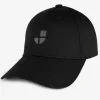 Basecap - Druckknopf-Lasche - schwarz