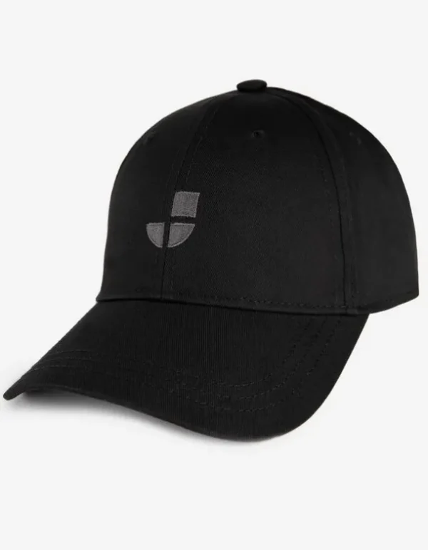 Basecap - Druckknopf-Lasche - schwarz