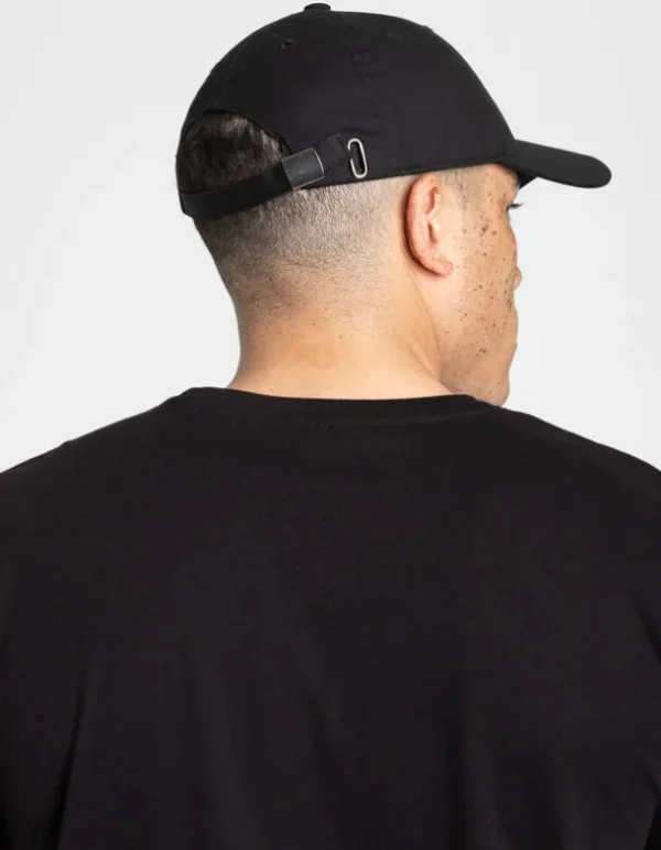 Basecap - Druckknopf-Lasche - schwarz