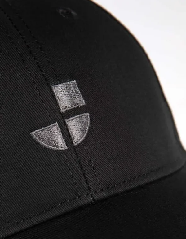 Basecap - Druckknopf-Lasche - schwarz