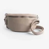 Bauchtasche - Lederoptik - beige