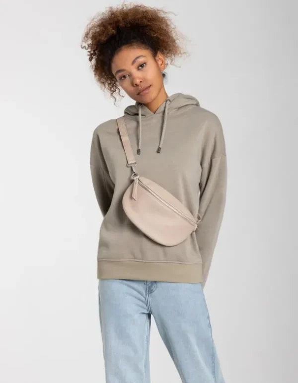 Bauchtasche - Lederoptik - beige