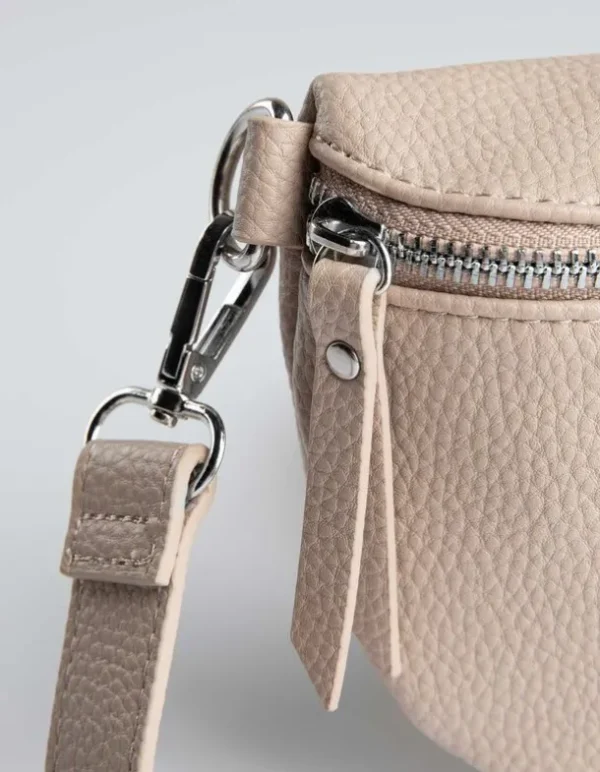 Bauchtasche - Lederoptik - beige