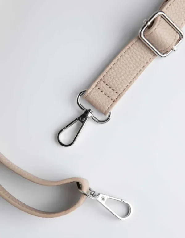Bauchtasche - Lederoptik - beige
