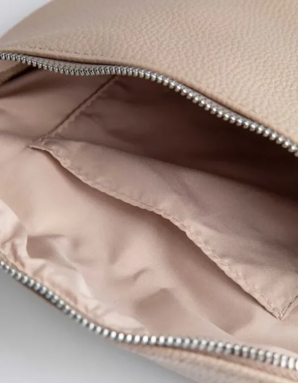 Bauchtasche - Lederoptik - beige