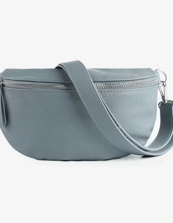 Bauchtasche - Lederoptik - türkis