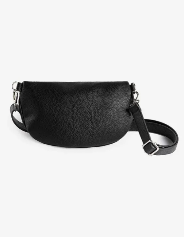 Bauchtasche - Lederoptik - schwarz