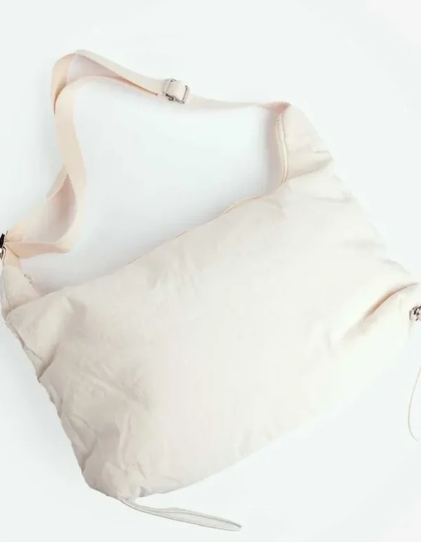 Beuteltasche - einfarbig - beige