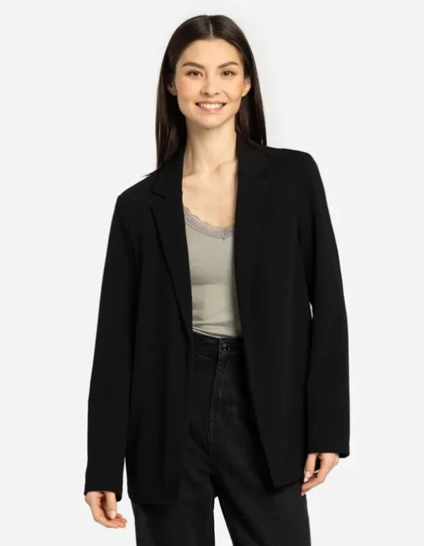 Blazer - Jersey - schwarz