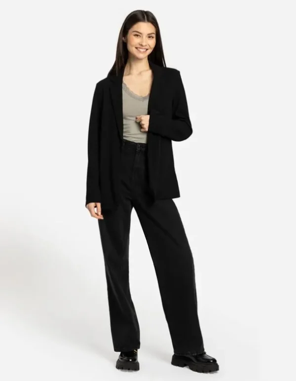 Blazer - Jersey - schwarz