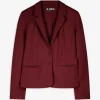 Blazer - Knopfleiste - dunkelrot