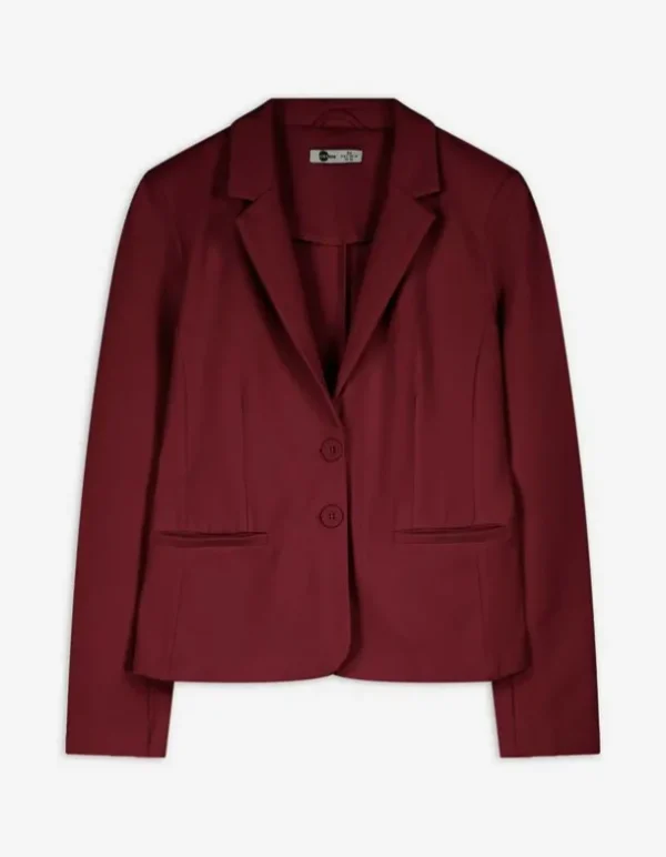 Blazer - Knopfleiste - dunkelrot