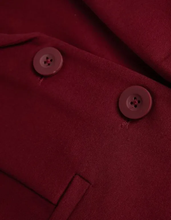 Blazer - Knopfleiste - dunkelrot