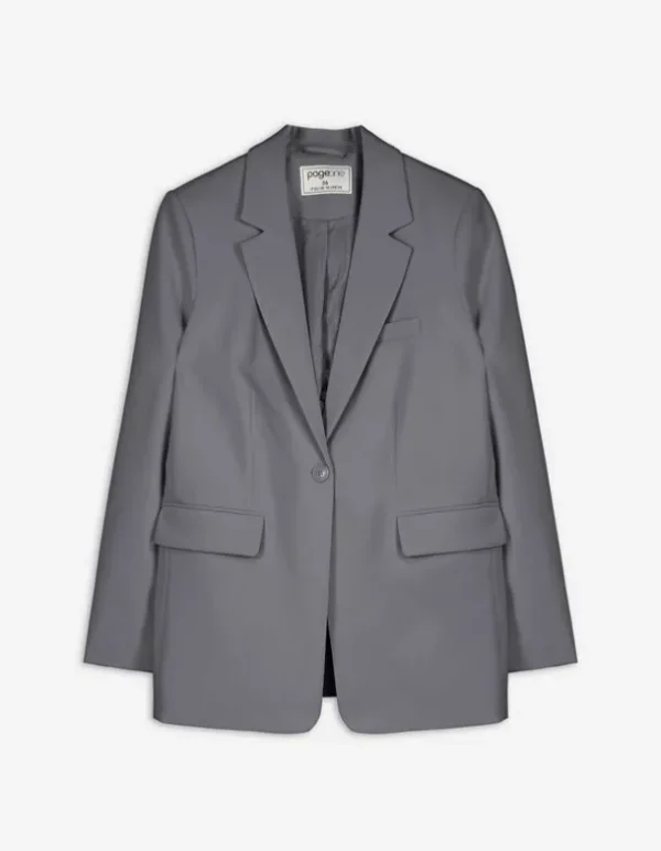 Blazer - Loose Fit - dunkelgrau