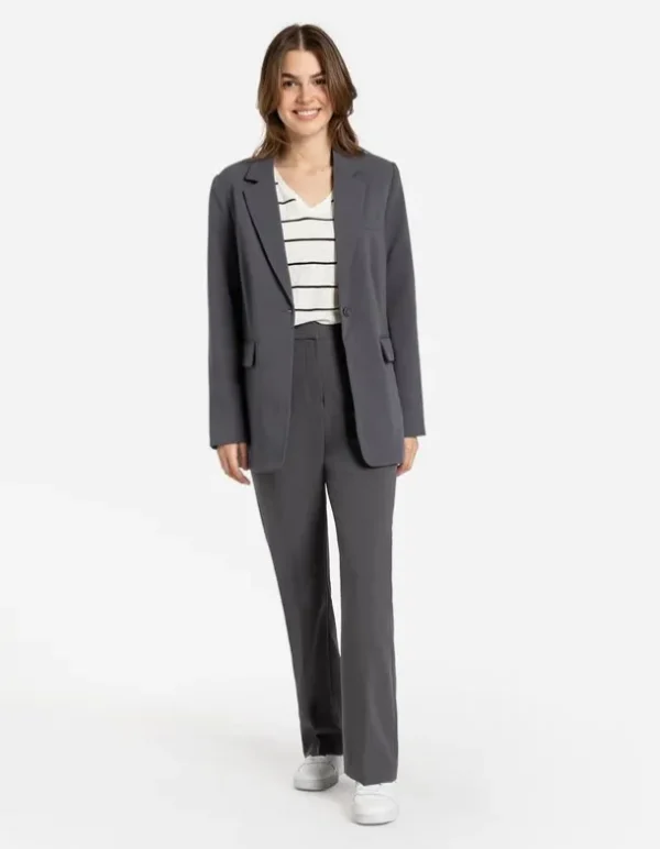 Blazer - Loose Fit - dunkelgrau