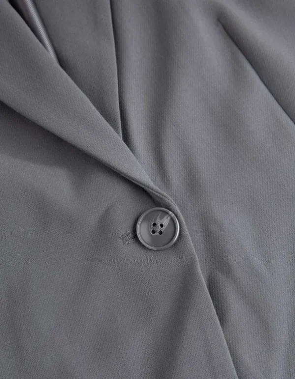 Blazer - Loose Fit - dunkelgrau