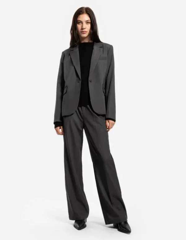 Blazer - Schulterpolster - dunkelgrau
