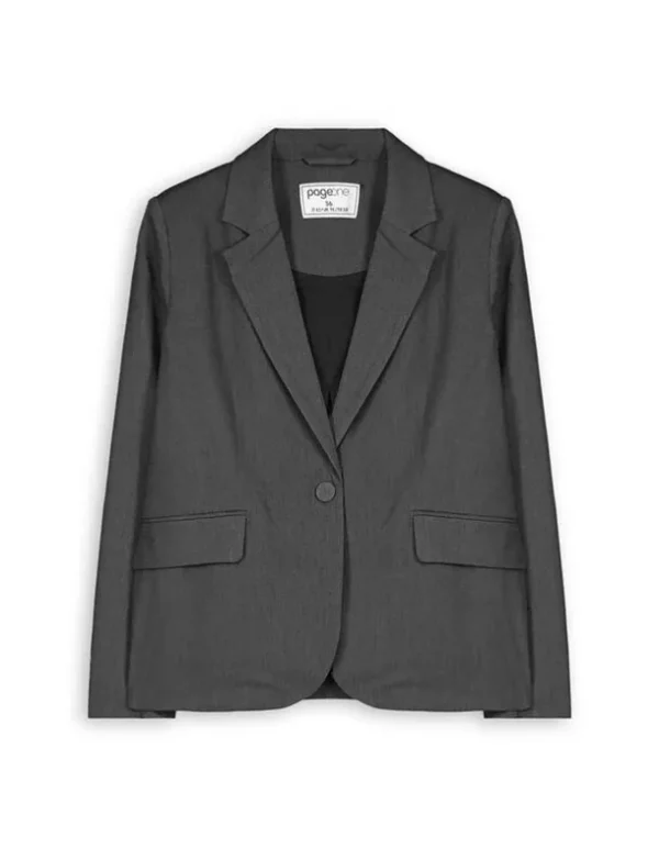 Blazer - Schulterpolster - dunkelgrau