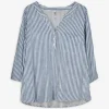Bluse - Allover-Muster - weiß