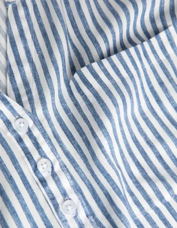 Bluse - Allover-Muster - weiß