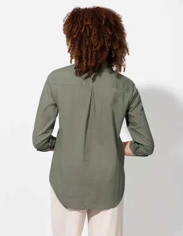 Bluse - Brusttasche - grün