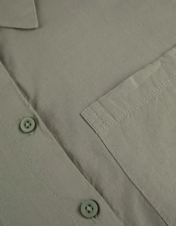 Bluse - Brusttasche - grün