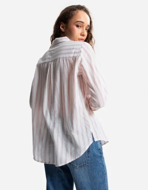 Bluse - Brusttasche - lila