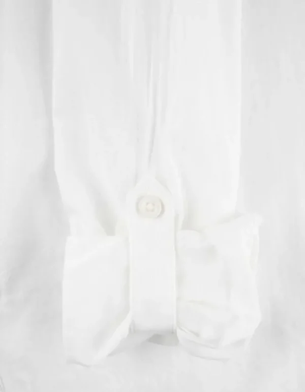 Bluse - Brusttasche - weiß