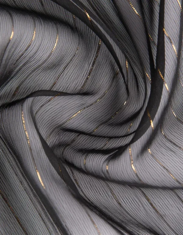 Bluse - Chiffon - schwarz