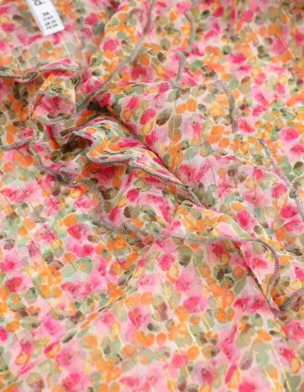 Bluse - Chiffon - weiß
