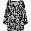 Blusenshirt - Allover-Print - beige