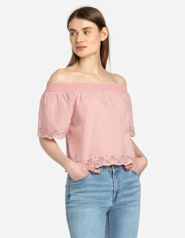 Blusenshirt - Carmen-Ausschnitt