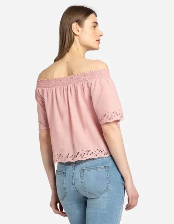 Blusenshirt - Carmen-Ausschnitt