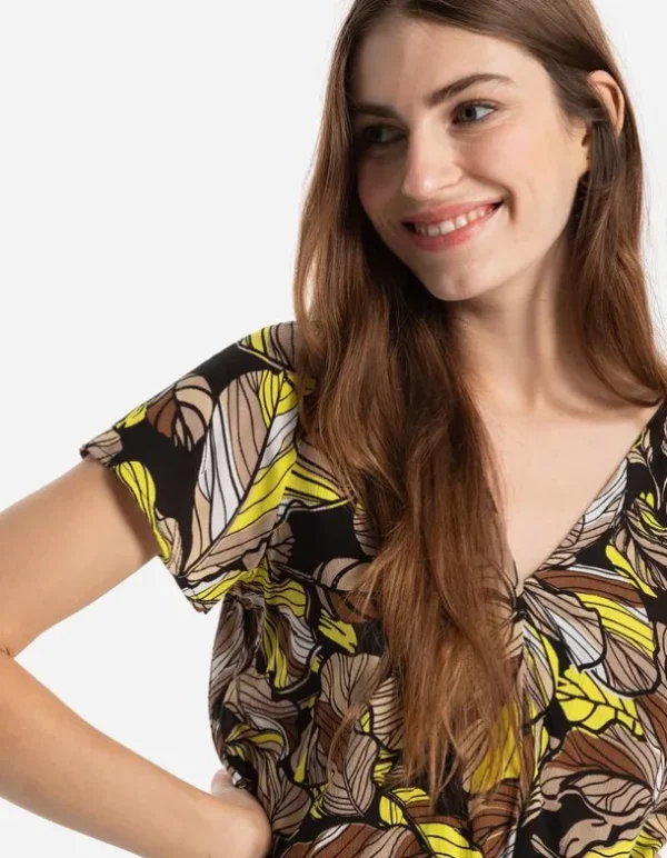 Blusenshirt - Wickeloptik
