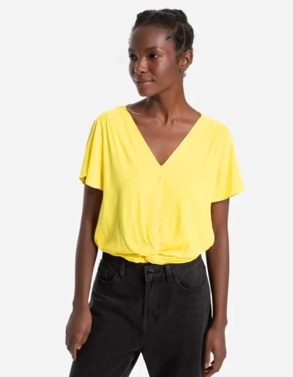 Blusenshirt - Wickeloptik