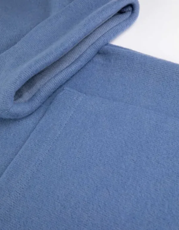 Cardigan - Eingrifftaschen - hellblau