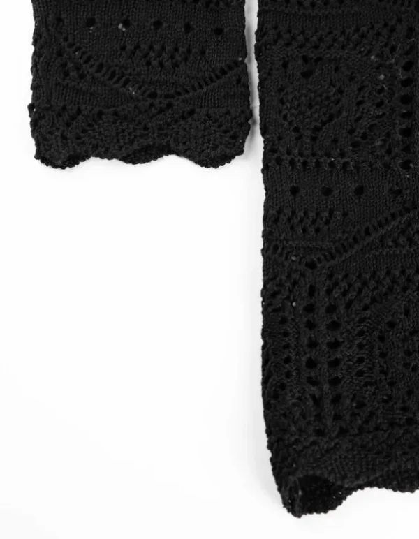 Cardigan - Ohne Verschlusss - schwarz