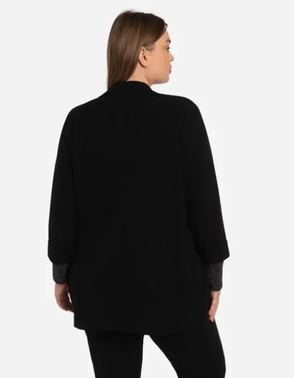 Cardigan - Regulierbare Ärmellänge - schwarz