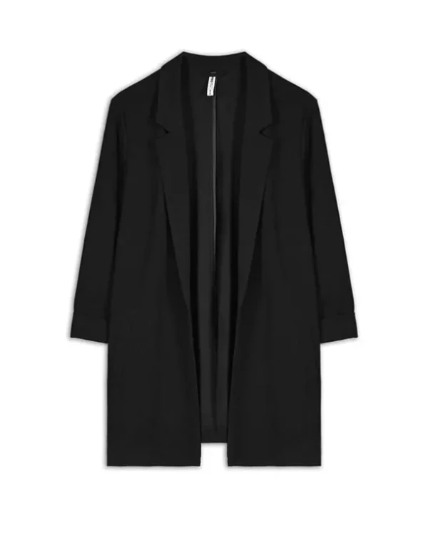 Cardigan - Regulierbare Ärmellänge - schwarz