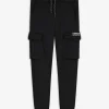 Cargohose - Aufgesetze Taschen - schwarz