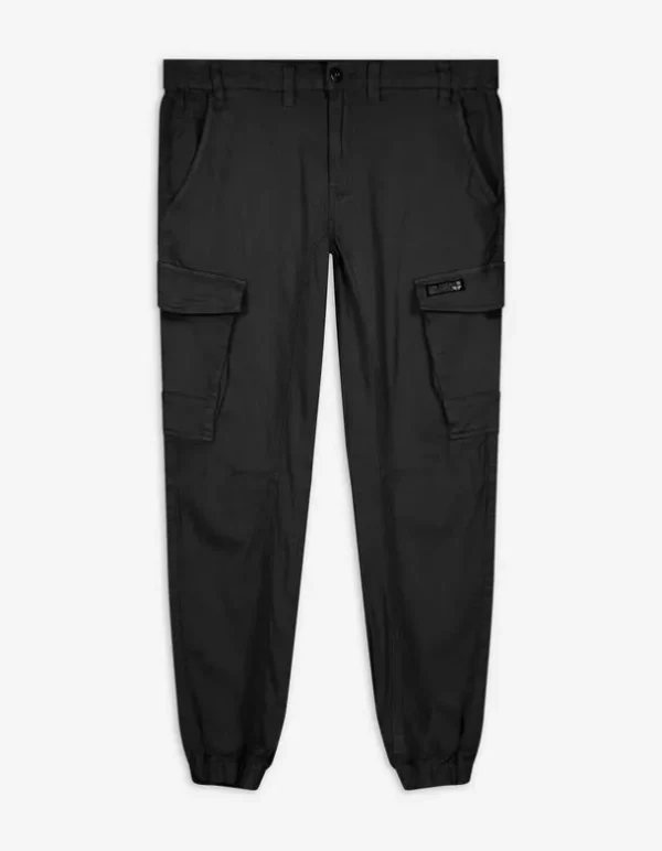 Cargohose - Aufgesetze Taschen - schwarz