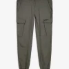 Cargohose - Aufgesetze Taschen - grün