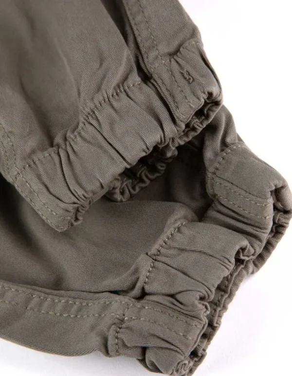 Cargohose - Aufgesetze Taschen - grün