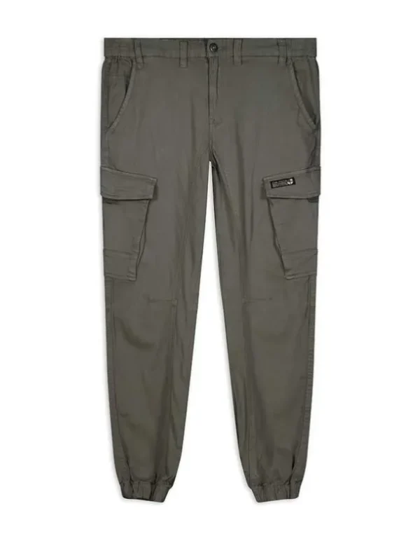 Cargohose - Aufgesetze Taschen - grün