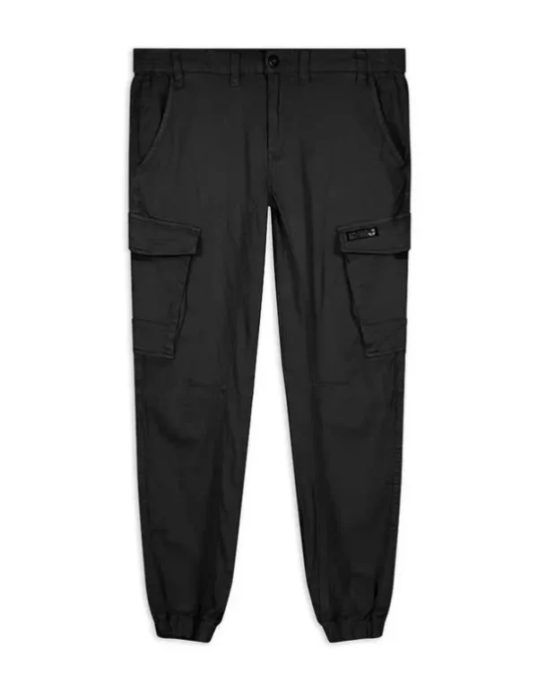 Cargohose - Aufgesetze Taschen - schwarz