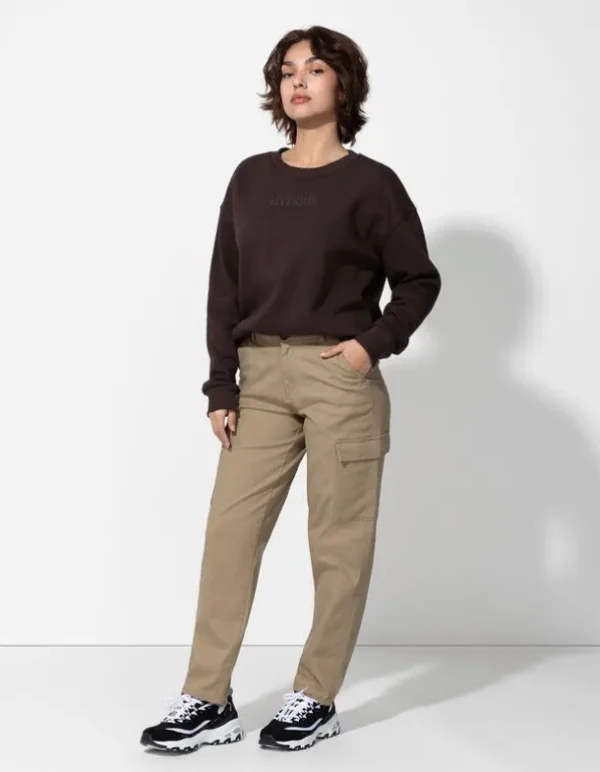 Cargohose - Baumwoll-Mix - beige